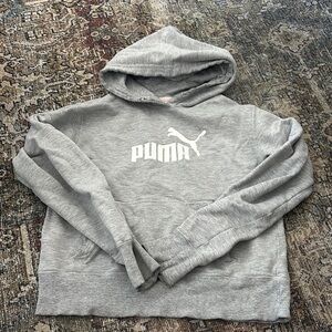 Puma Gray Pullover Sweater with Logo